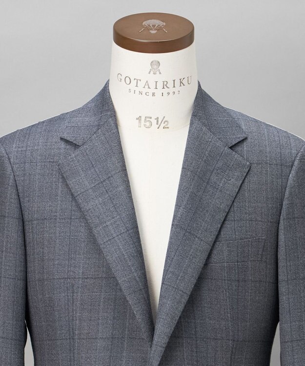 GOTAIRIKU 【ZEGNA/ゼニア】エレクタ スーツ(サックスブルーチェック) サックスブルー×チェック