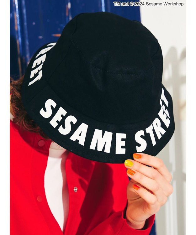 AMERICAN HOLIC プリントバケットハット／セサミストリート Black