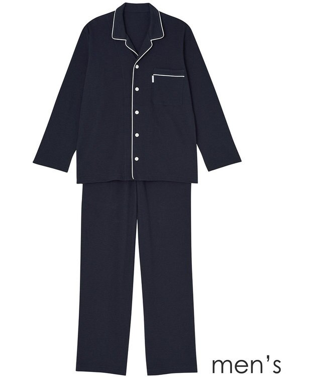ワコール／睡眠科学 【メンズパジャマ】 長袖・長ズボン 希少な超長綿「天綿（R）」パジャマ YGX526 睡眠科学／ワコール コン