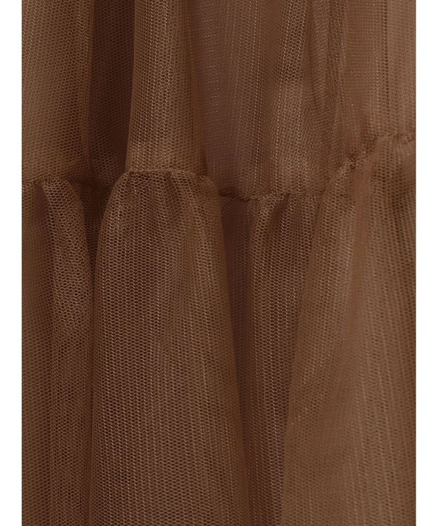 earth music&ecology チュールバルーンスカート Camel