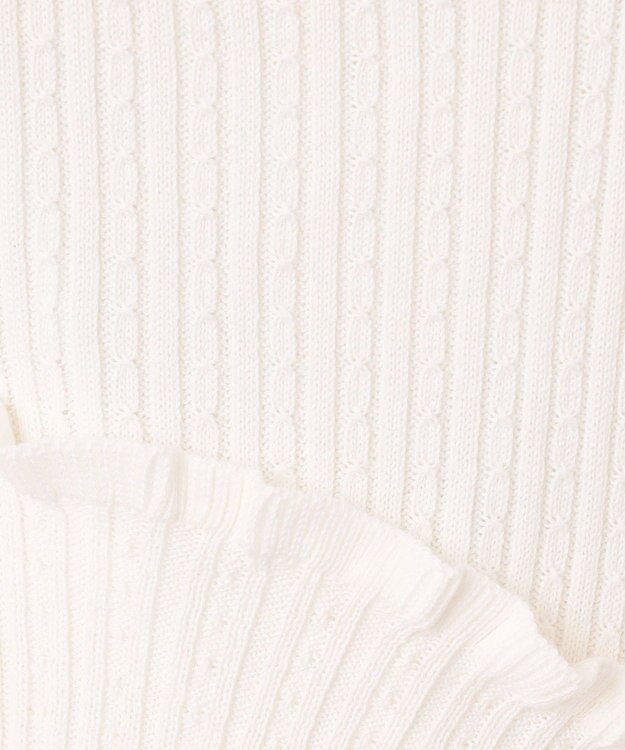 組曲 KIDS 【110-140cm】リブ ニット オフホワイト系