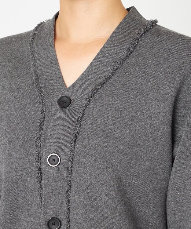 NAVE 【ReNAVE・洗える】スムースニット カーディガン グレー系