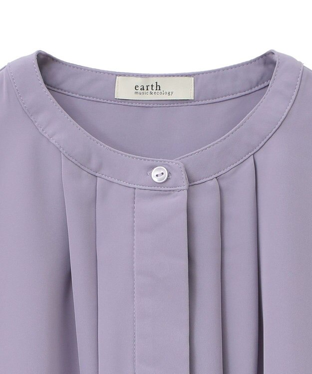 earth music&ecology フロントタックブラウス Lavender
