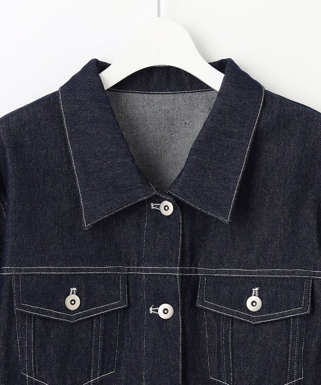 Feroux 【洗える】デニム ジャケット ネイビー系