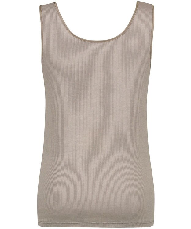 Wing タンクトップ 【ブラがひびきにくいリブインナー】 ブラがちら見えしにくい 肌側綿100%(身生地部) 吸汗速乾性(身生地部) ノースリーブ EL1110 ウイング／ワコール ブラウン