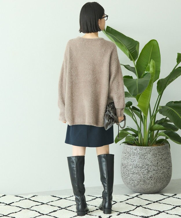 AMERICAN HOLIC メルトン風タイトミニスカート Navy