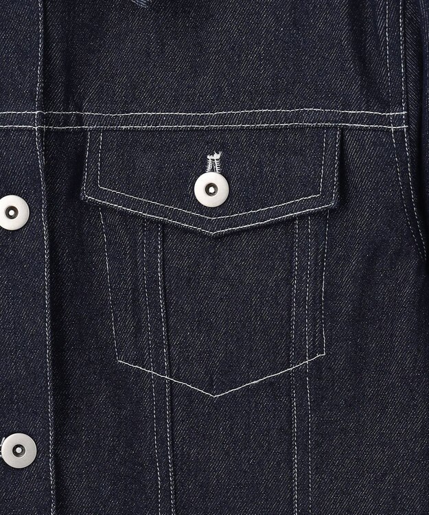 Feroux 【洗える】デニム ジャケット ネイビー系