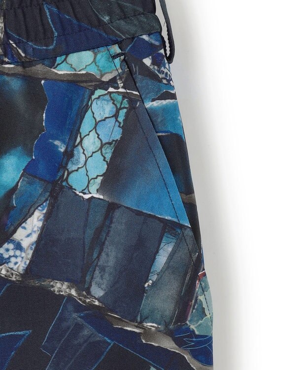 JOSEPH HOMME テクノボイルストレッチ ドロスト付きワイドストレートパンツ / HARRY CONVERTIBLE ブルー系5