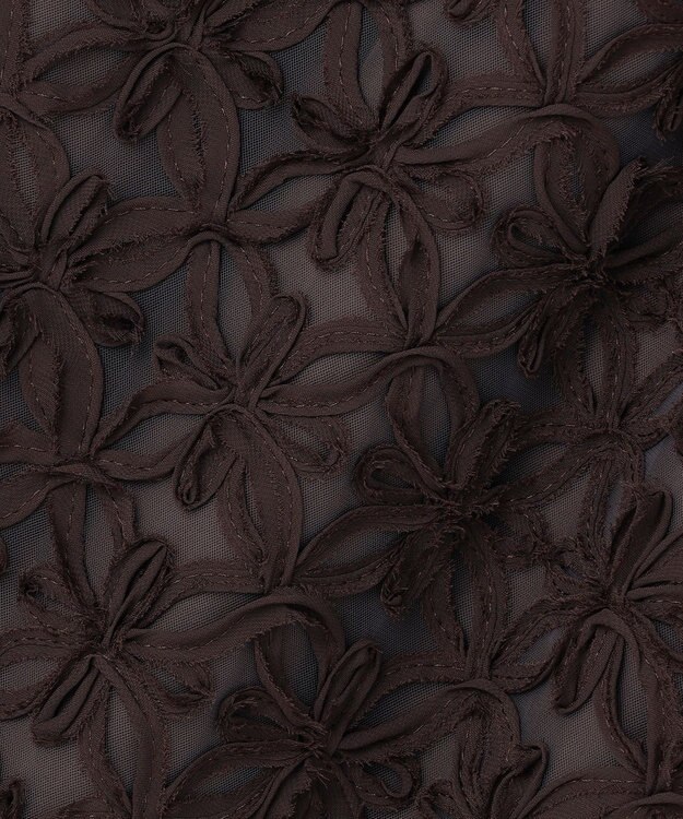 自由区 【カタログ掲載】テープエンブロイダリー スカート ブラウン