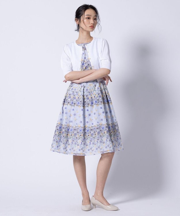 TOCCA 【洗える・消臭】SPRING GARLAND ドレス ブルー系7