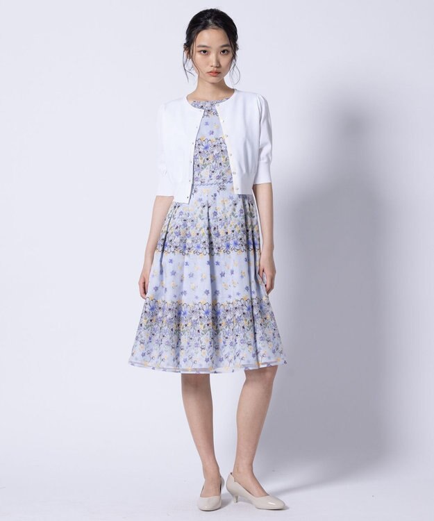 TOCCA 【洗える・消臭】SPRING GARLAND ドレス ブルー系7