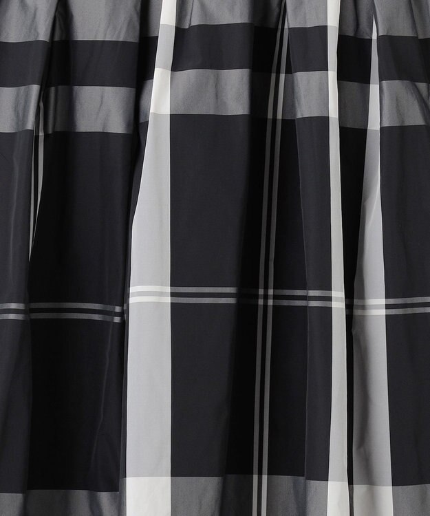 SHARE PARK LADIES メモリーチェックフレアスカート ブラック系3