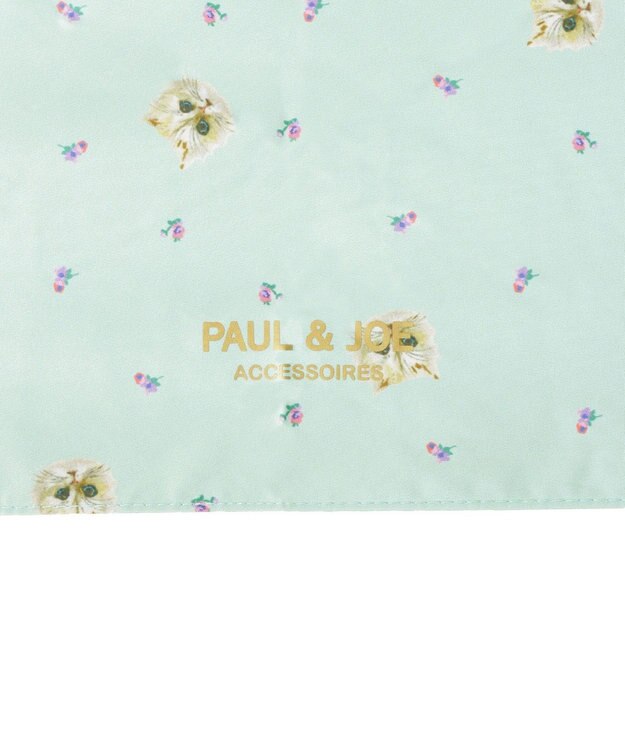 MOONBAT 【一級遮光/軽量】PAUL & JOE 晴雨兼用 折りたたみ日傘 ジプシー 総柄 ミントグリーン