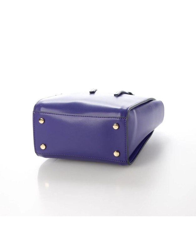 UNBILLION カシュカシュ cachecache / ノットハンドル縦長ミニトート パープル