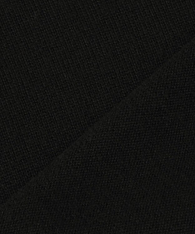 ICB ハイゲージソフトウール チルデンVネックプルオーバー ブラック×オフホワイト系