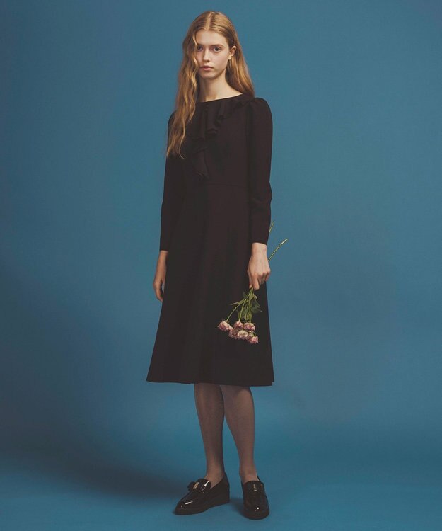 TOCCA 【洗える・消臭】FRILL BLOOM ドレス ネイビー系