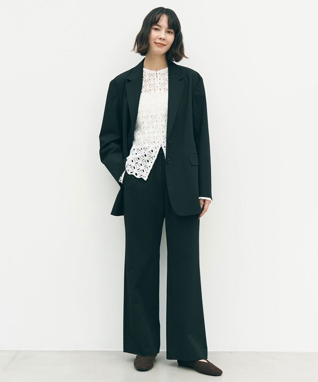 UNFILO 【前後着用可能】ラッセルレース 2WAYプルオーバー オフ