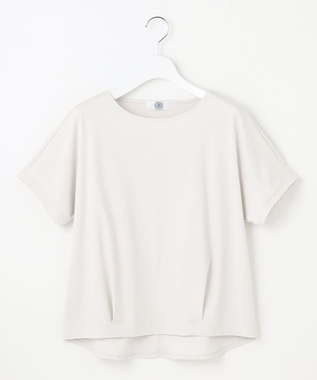 J.PRESS LADIES S 【WEB限定カラーあり・洗える】コットンスムース フレンチスリーブ カットソー グレージュ系