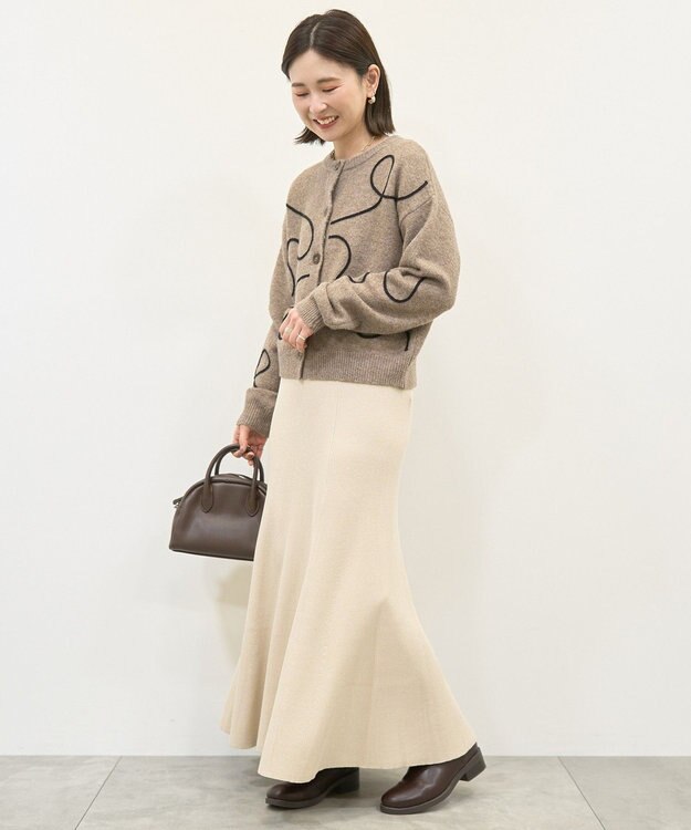 AMERICAN HOLIC リブマーメイドスカート Ivory