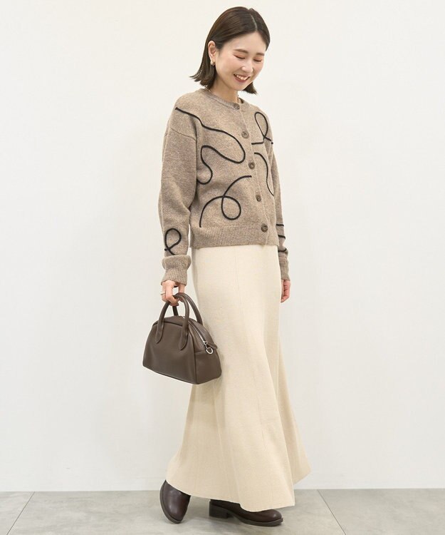 AMERICAN HOLIC リブマーメイドスカート Ivory