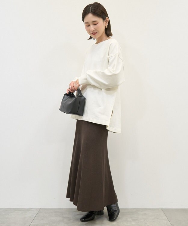 AMERICAN HOLIC リブマーメイドスカート Brown