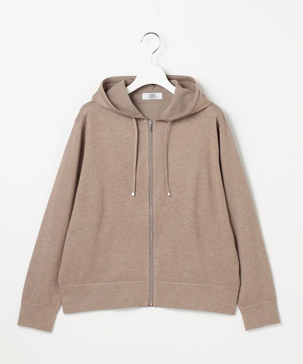 J.PRESS LADIES Vis/Peスパーク ニット パーカー モカ系