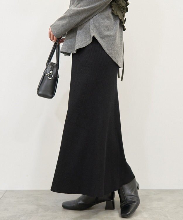 AMERICAN HOLIC リブマーメイドスカート Black