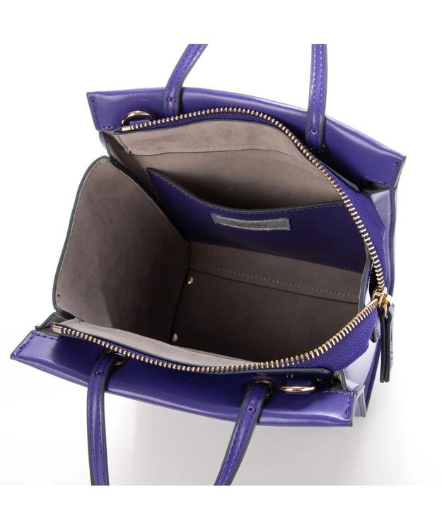 UNBILLION カシュカシュ cachecache / ノットハンドル縦長ミニトート パープル