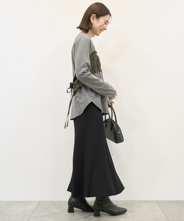 AMERICAN HOLIC リブマーメイドスカート Black