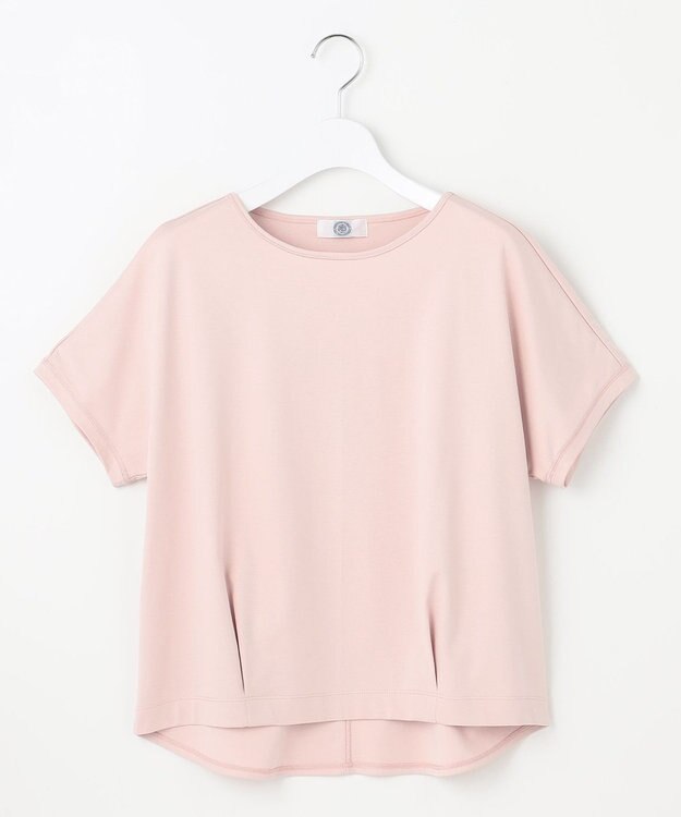 J.PRESS LADIES S 【WEB限定カラーあり・洗える】コットンスムース フレンチスリーブ カットソー ピンク系