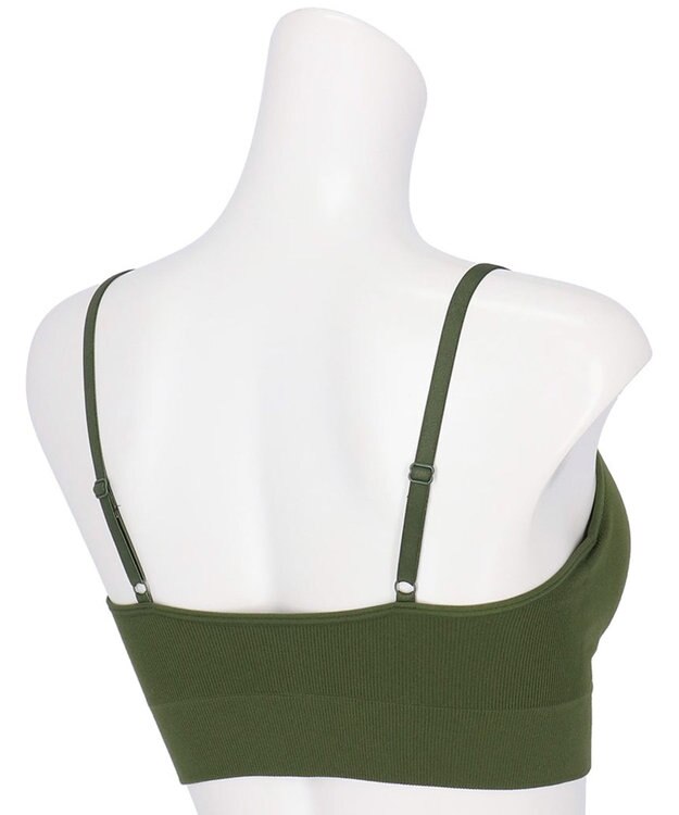 WACOAL ノンワイヤーブラ 【GOCOCi ゴコチ】 ぴったりフィット アンダー部分のズレを軽減 洗濯機洗い可能(ネット使用) ブラトップ レディース ハーフトップ CGG255 /ワコール グリーン