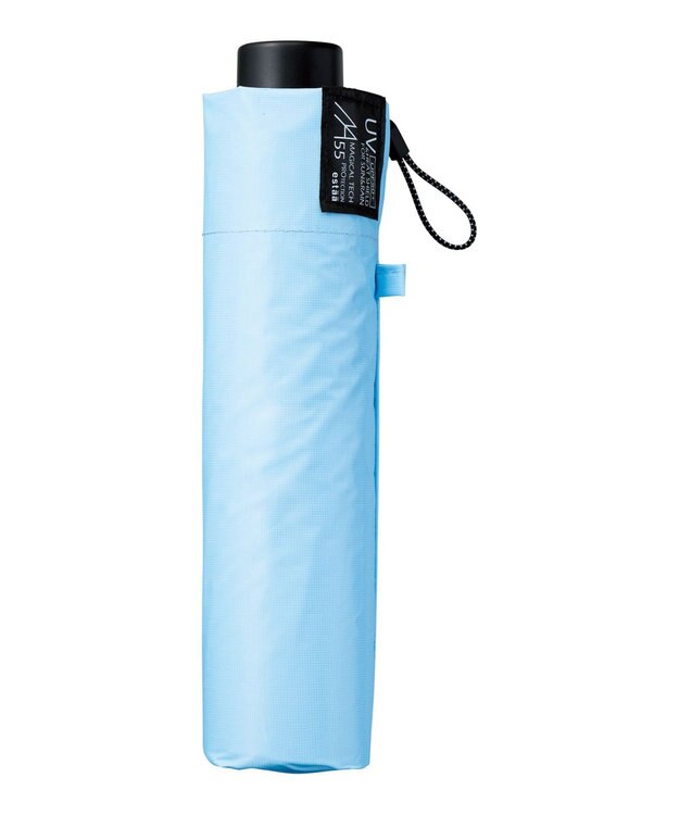 MOONBAT 【遮光100％/超軽量/耐久性】マジで軽い傘 晴雨兼用 折りたたみ日傘 マジカルテックプロテクション Tough 12 rib 55cm ペールスカイ