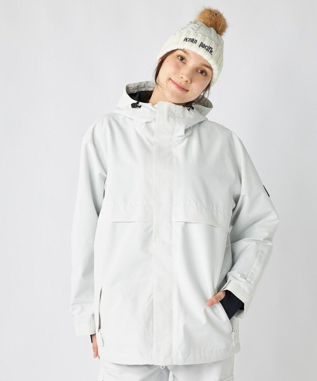 OP／FILA 【ocean pacific】スノーウェア ワークスタイルジャケット シルバーグレー