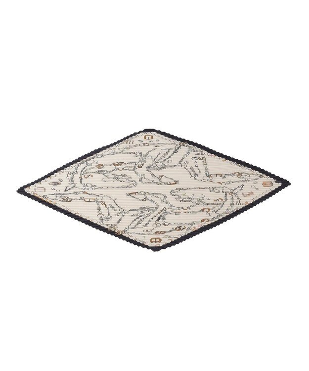 YECCA VECCA ビットプリントプリーツスカーフ Off White