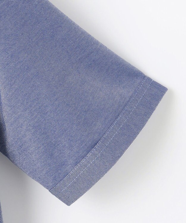 JOSEPH ABBOUD MOUNTAIN 【速乾】WEB/一部店舗限定  シャンブレーポロシャツ ブルー系