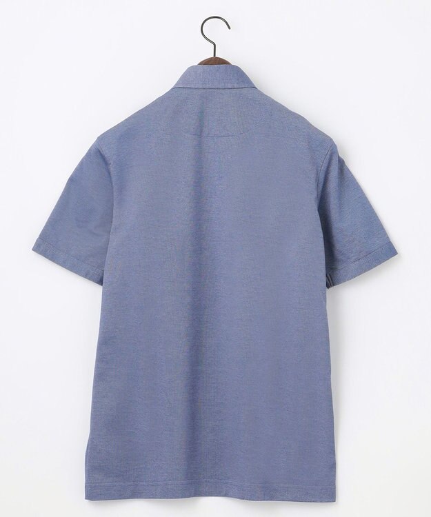 JOSEPH ABBOUD MOUNTAIN 【速乾】WEB/一部店舗限定  シャンブレーポロシャツ ブルー系