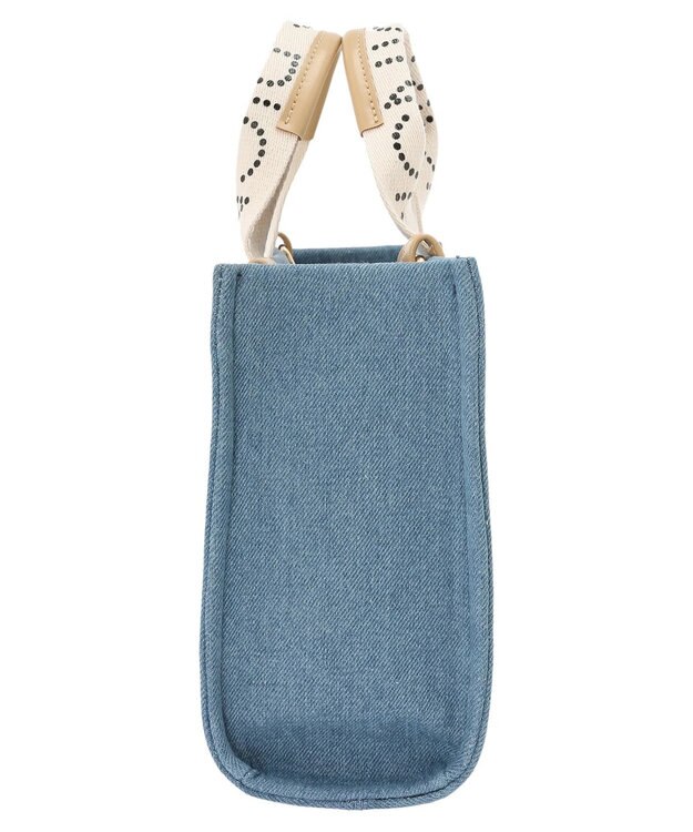 earth music&ecology ロゴテープミニトート Light Blue