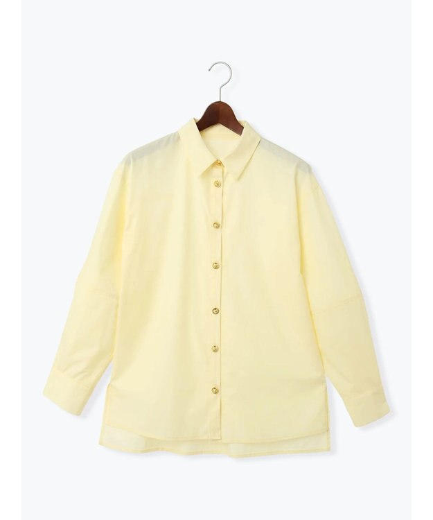 Te chichi 【Atelier Bonheur】アクセサリーチャームボタンシャツ《2025winter catalog item》 イエロー