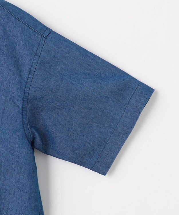 J.PRESS KIDS 【100-130cm】バックブル ダンガリー 半袖シャツ ネイビー