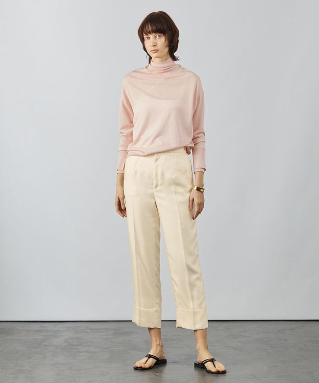 BEIGE， CARO / クロップドパンツ Ecru