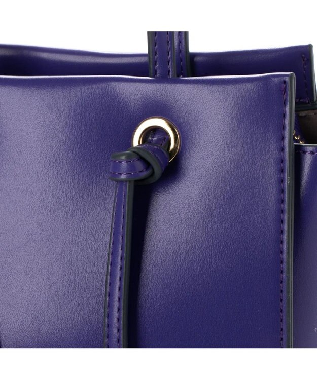 UNBILLION カシュカシュ cachecache / ノットハンドル縦長ミニトート パープル