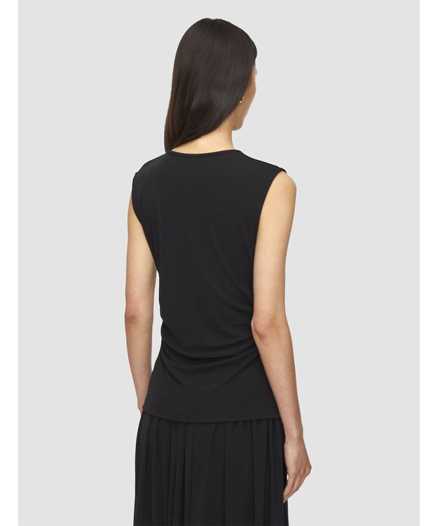 JOSEPH 【洗える】クレープジャージー　ノースリーブトップス Black