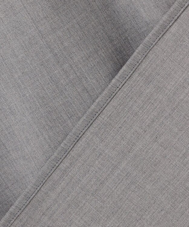 ICB 【洗える】T/Wブロード ボウタイブラウス ライトグレー系