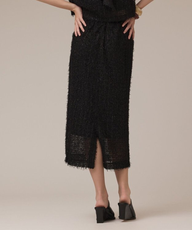 GRACE CONTINENTAL チュールタイトスカート ブラック