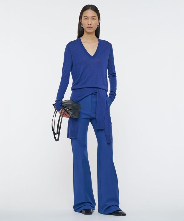 JOSEPH 【洗える】キャッシュエアー　Vネックニット Cobalt