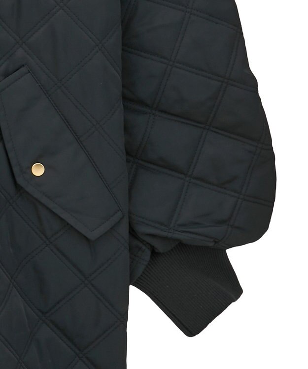 earth music&ecology キルティングバルーンコート Black