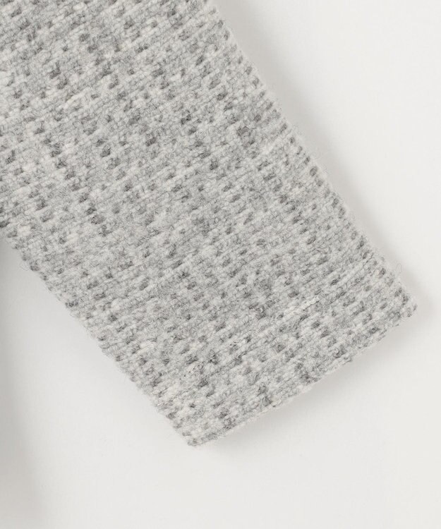 JOSEPH ABBOUD 【軽量/保温性】ウールミックスボアフリース ブルゾン ライトグレー系