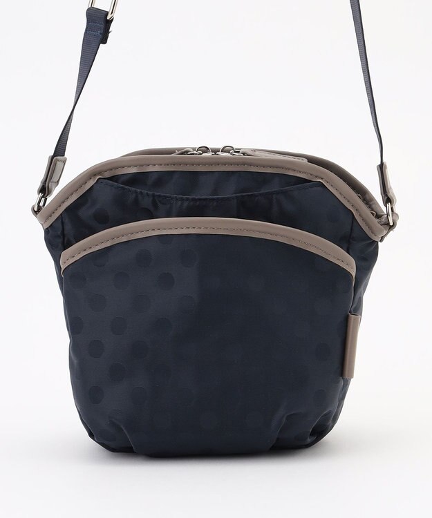 Y'SACCS ドットジャガードポシェット ネイビー