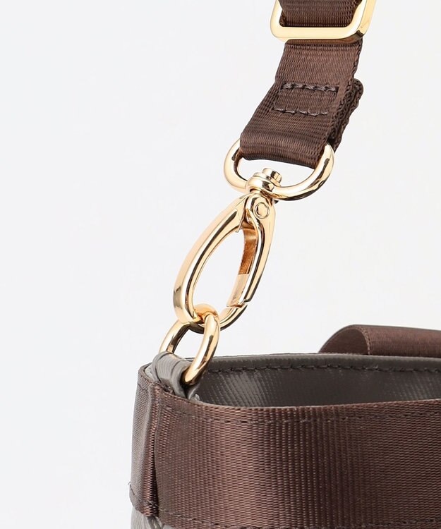 LA BAGAGERIE 【コットン×ポリウレタン】シャイニーミニトート グレー