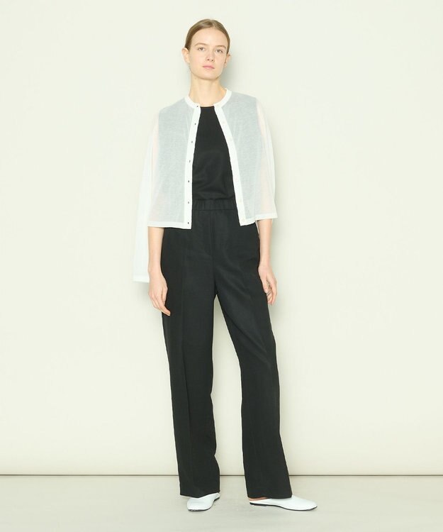 JOSEPH 【洗える】ボイルコットン　ブラウス Black